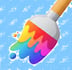 Wallpaper Creator app icon which is a brush in gray, orange, yellow, blue, and pink colors