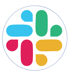 Slack icon -featuring a symmetrical design with four colorful shapes-two bars and two dots