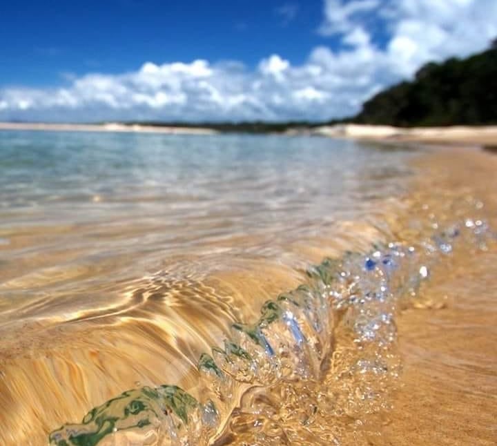 Image of very clear Ocean Waves by Joya Banaka