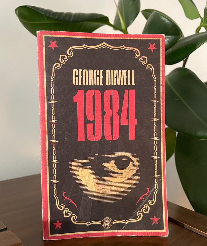 a book cover of 1984