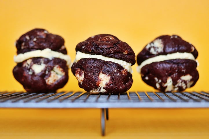 Toffee filled Chocolate Cookies