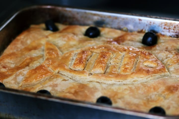 Butternut Squash and Mackerel Pie