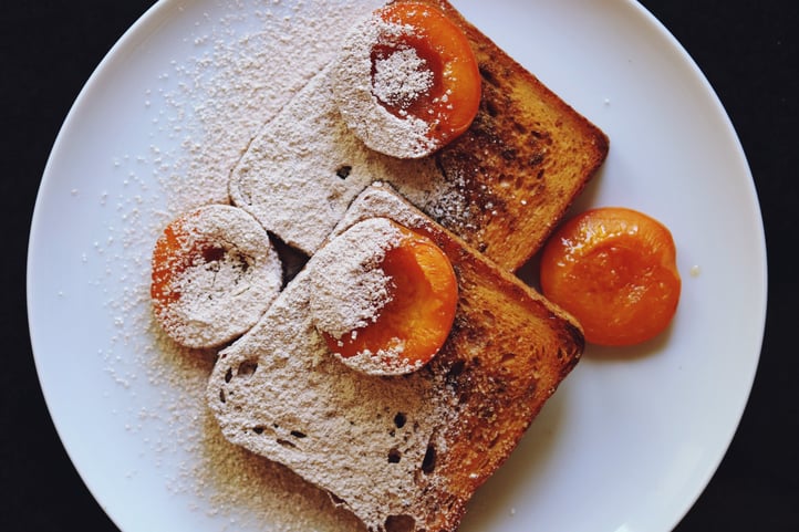 Cardamom & Cinnamon Baked French Toast and Honied Apricots