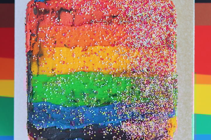 PRIDE Rainbow Cake