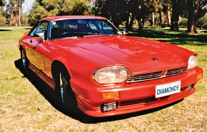 In it's day this Jaguar XJS V12 driven by Peter Pickering was a head-turner 