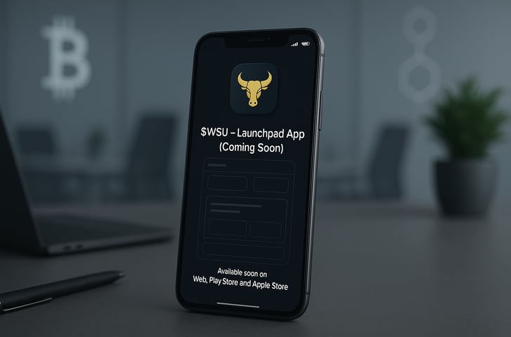 a smartphone phone with a bullish app on the screen