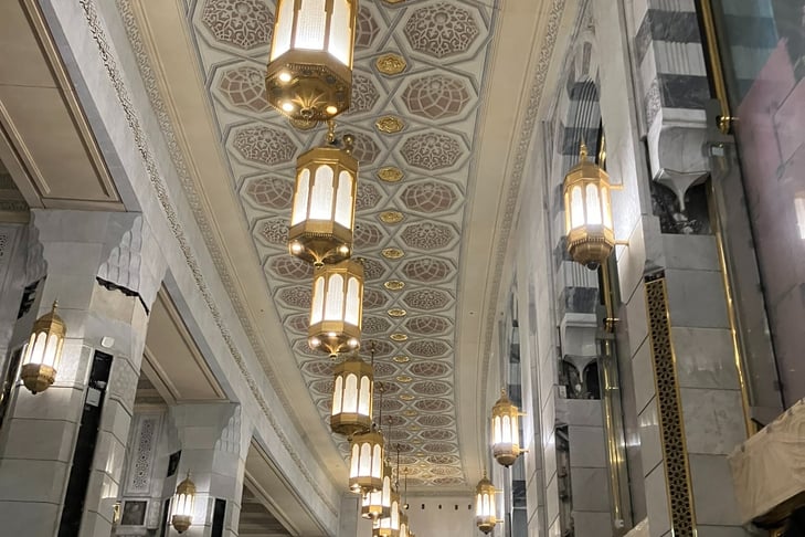 inside Al-Haram section in Makkah
