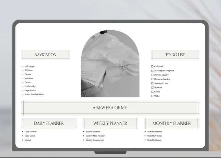 Notion planner 2025-2026, Notion template, dashbord