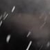 Close up visual - neck and throat trembling in darkness