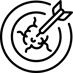 an icon of a dart hitting a bullseye