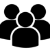 a group of people with three people