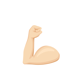 Un brazo musculoso que representa el esfuerzo y la mejora constante