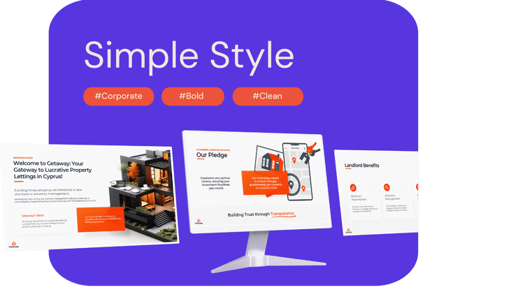 Simple style powerpoint presentation for business
