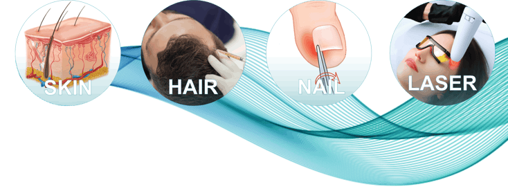 Skin hair nail & laser treatment