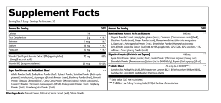 Supplement Facts 