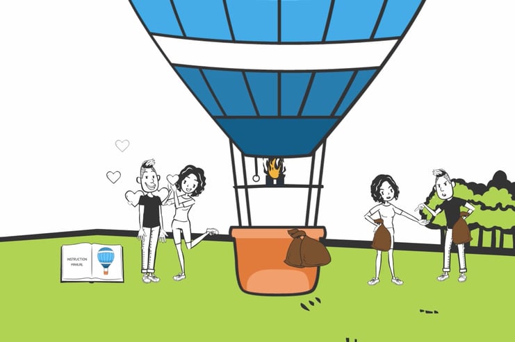 Solve relationship problems by looking at it like a hot air balloon 