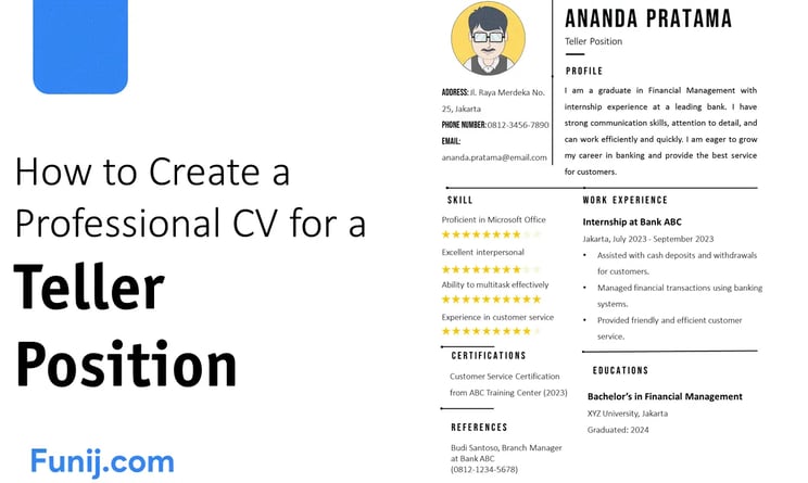 How to Create a Professional CV for a Teller Position