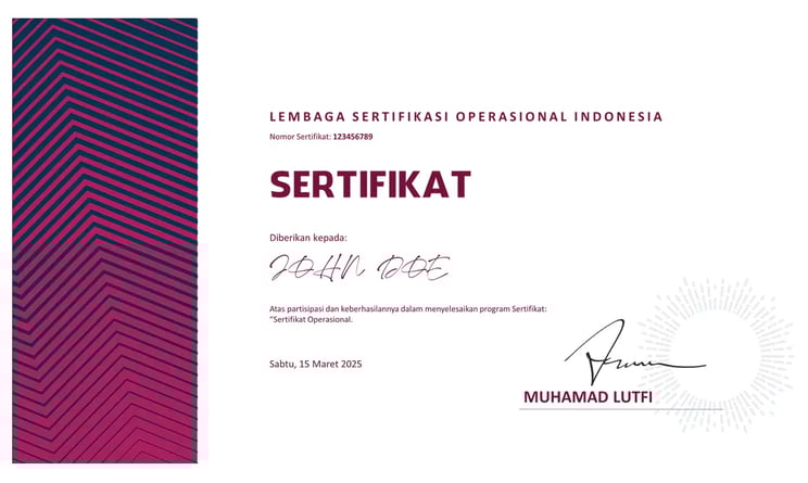 Sertifikasi Operasional: Panduan Lengkap