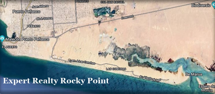 Puerto Penasco Las Conchas Map