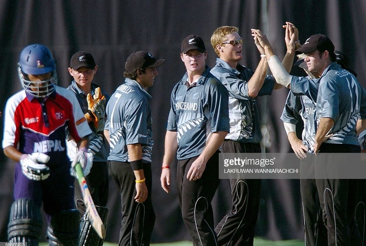 New Zealand play Nepal in the 2006 Under 19 Cricket World Cup