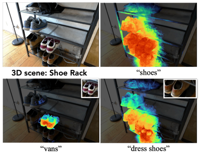 object recognition from the nerf volume.