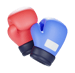 Graphique avec des gants de boxe illustrant la fréquence des entraînements et des cours proposés