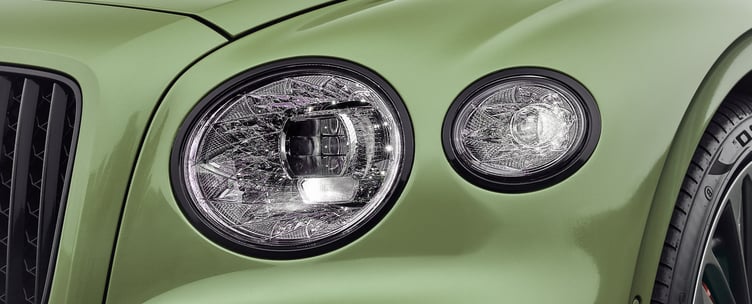 bentley crystal headlights