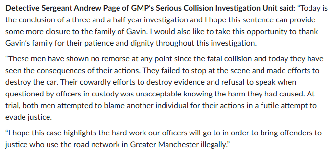 GMP Statement from Serious Collision Investigation Unit