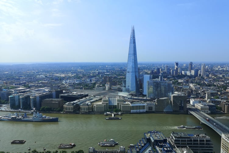 View of Shard from Sky Garden