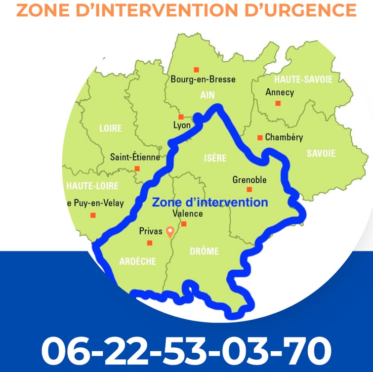 zone intervention serrurier automobile ouverture de porte drome Ardèche Rhône-Alpes