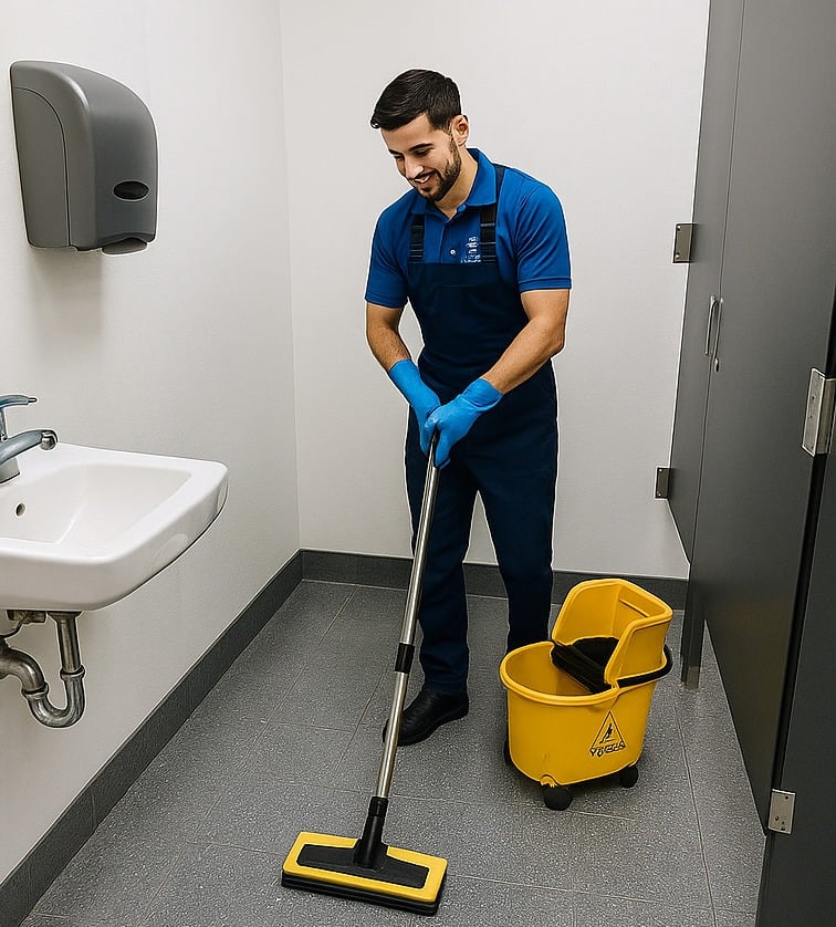 Restroom after NexaPro cleaning