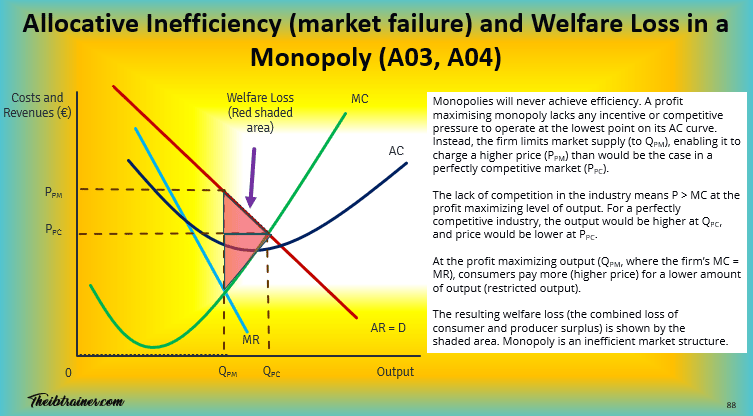 Monopoly Allocative Inefficiency