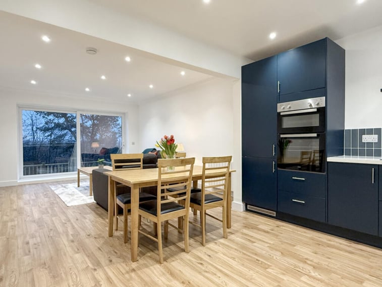 Open plan kitchen design