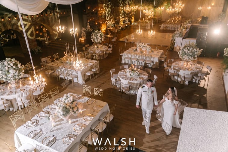 Antigua Guatemala wedding photographer- bride and groom and party set up