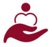a person holding a heart shaped object in their hands