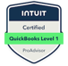 Intuit QuickBooks Level 1 Certified ProAdvisor Badge