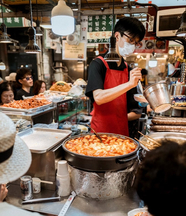 Korean dishes on a private food tour