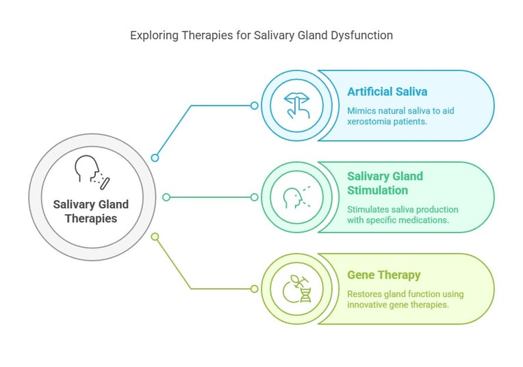 Salivary glands therapeutic application