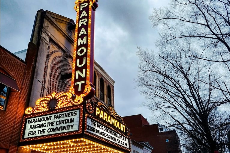 The Paramount Theatre in Charlottesville Virginia