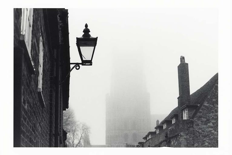 Cathedral in Ely in a foggy day. Creator: Slawek Dejneka