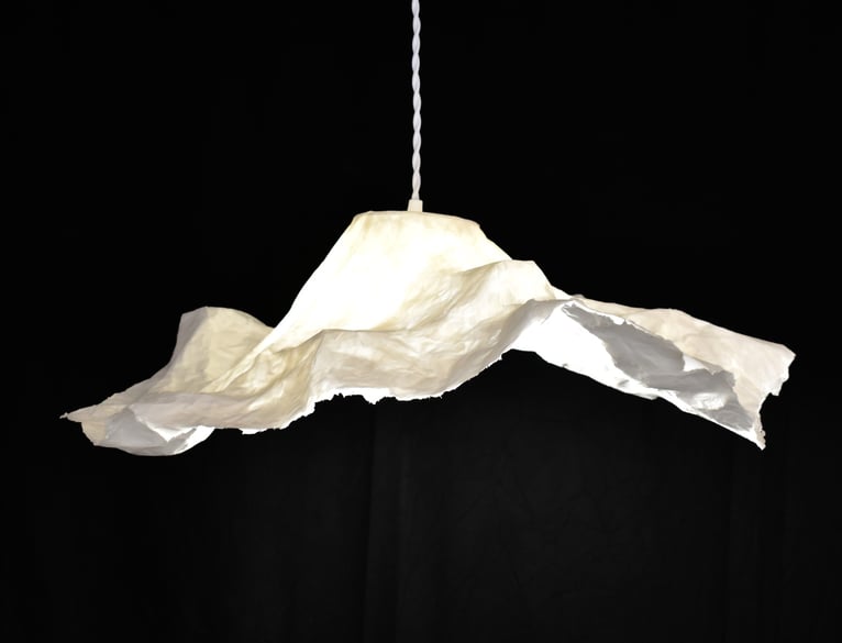 fleur suspension papier luminaire sète