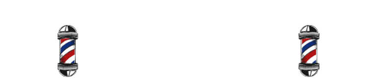 110 lucky barber shop logo