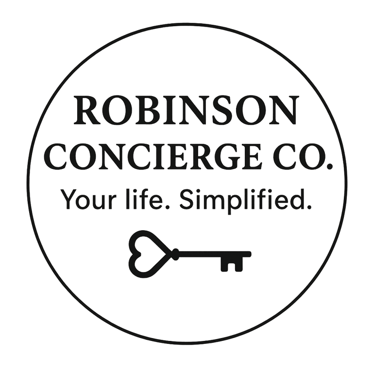 Robinson Concierge Co. Robinson Concierge Co provides home readiness services, 48–72 hour insurance walkthroughs, second-home care, and farm-animal support across Collingwood, Blue Mountain, Thornbury, and Meaford. Reliable, professional property care while you’re away.grocery pick up service, turn over arrival and departing for your ski, summer, any season, and your second home to just relax, prep for your visit and departing services.  logo