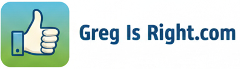 Greg Is Right logo