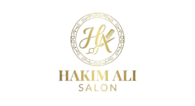 Hakim Ali Salon, a unisex salon logo