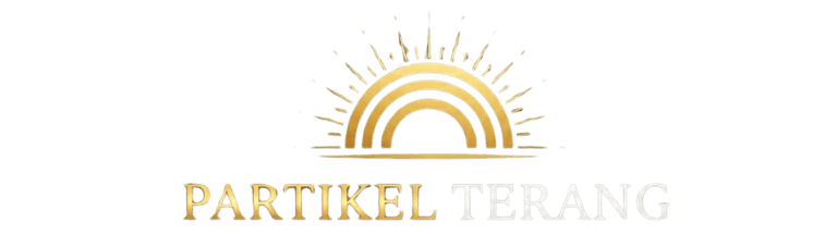 partikel terang logo