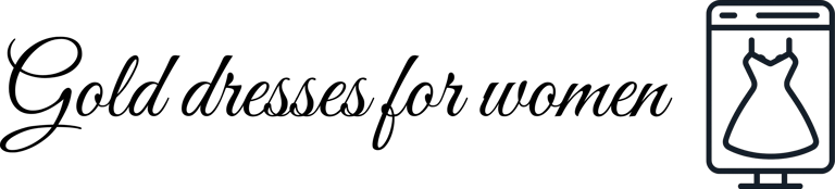 Gold dresses for women logo