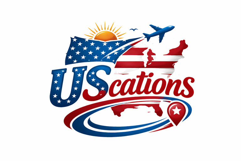 UScations U.S. vacations focusing on cruises and theme parks but also the classics logo