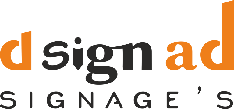 d sign ad logo