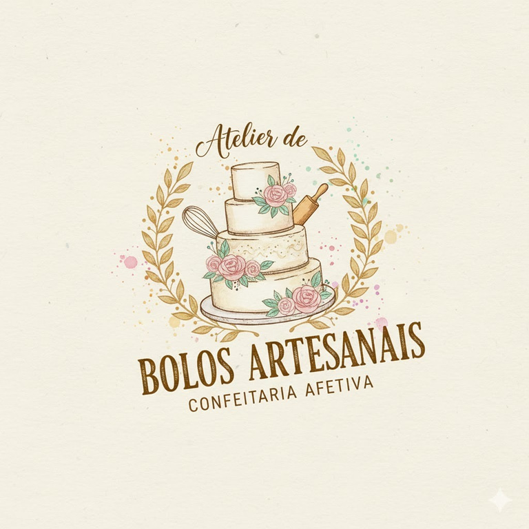 Bolos Artesanais logo